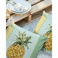 thumbnail image 2 of Pack of 2 Outdoor Pillow Covers, Retro Colorful Pineapple Gradient Color Block Waterproof Square Throw Pillowcase Cushion Decorative Pillow Covers for Couch Patio Tent, 24x24 in, 2 of 6
