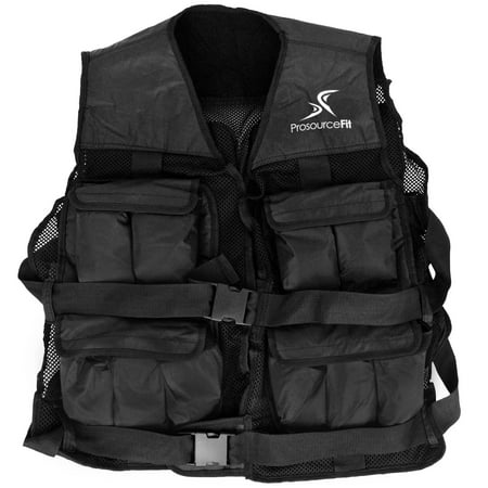 ProsourceFit Weighted Vest Adjustable up to 20 lbs for Men & Women, Fitness Vest for Weight Training, Running, Walking, Bodyweight (Best Weighted Vest For Running)