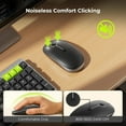 thumbnail image 4 of Bluetooth Mechanical Keyboard and Mouse, 3 Device Connection Rechargeable Mouse and Keyboard, Full-Size Wireless Keyboard Mouse Compatible, 4 of 5