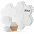 thumbnail image 1 of Paneles acústicos Soundsbay Hexagon, paquete de 18, 30 x 25 x 1 cm, color blanco, 1 of 8