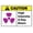 Warning Sign 5, variant on Caution Cleaning in Progress by Female Operative Sign 12 X 8 Inches Reflective Aluminum Metal Warning Signage with Symbol for Indoor Outdoor Use