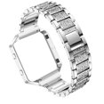 thumbnail image 3 of Chic Watchband Watch Strap Unique Watch Replacement Strap Watch Accessories Comaptible for Fitbit Blaze with Watch Frame (Silver), 3 of 5