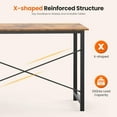 thumbnail image 4 of 47IN Computer Desk with 2 Drawers For Study Office Gaming Wood Table with Adjustable Position Drawers Modern Work Table,40IN Rust, 4 of 7