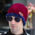 thumbnail image 2 of Beanie for Women Men Warm Fleece Lined Thermal Beanie Snowboard Beanie Snow Beanie Knit Beanie Toboggan Hats Knit Chunky Snow Cap Cold Weather Hat Womans Hat, 2 of 2