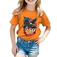 thumbnail image 4 of Karoyedx Toddler Girls Shirts Toddler 4th of July Shirt Boys Girls America Shirts Kids 250 Anniversary USA Patriotic Tee Tops Orange Size,11-12 Years, 4 of 5