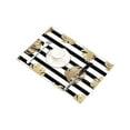 thumbnail image 3 of MKHERT Summer Gold Tropical Palm Tree Leaves with Stripes Placemats Table Mats for Dining Room Kitchen Table Decoration 12x18 inch,Set of 4, 3 of 4