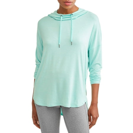 Collegiate Pullover Sweatshirt - Women's Cowl Neck Pullover Active Hoodie