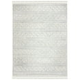 thumbnail image 6 of SAFAVIEH Casablanca Osmond Geometric Striped Shag Area Rug, Ivory/Blue, 5' x 8', 6 of 7