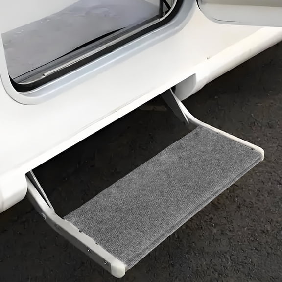 LOLIPPYY 3Pcs Grey Antislip Rv Step Mats Durable Portable Adjustable Height for Outdoor Use