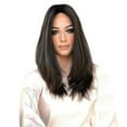 thumbnail image 1 of Fashion Brown And Black Mixed Color Long Micro-Volume Curly Hair Fiber Hair, 1 of 6