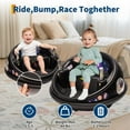 thumbnail image 2 of Ourlova Auto Tamponneuse Électrique 12V pour Enfants avec Télécommande Parentale, Rotation à 360°, Musique, 2 Modes de Vitesse, Ceinture de Sécurité - Jouets à Chevaucher pour Tout-Petits, 2 of 7