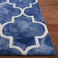 thumbnail image 5 of Safavieh Dip Dye Calanthe Geometric Wool Area Rug, Navy/Ivory, 6' x 9', 5 of 13