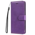 thumbnail image 5 of Nalacover Wallet Case for iPhone 15, Card Slots Holder Magnetic Clasp Premium Luxury PU Leather Flip Folio Cover with Kickstand Wrist Strap Soft Silicone Shockproof Case, Purple, 5 of 9