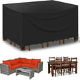 thumbnail image 3 of koolsoo 420D Oxford Ensemble de Meubles de Table de Patio Couvre les Chaises de Table Extérieures Robustes Ensemble L, 3 of 4