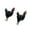 Black, variant on Playful Rooster Designs Dainty Ear Pins Allergy Resistant Metal Casual Ear Rings Accessories For Women