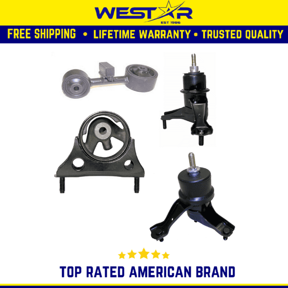 Fits 2001-2003 Toyota Highlander 2.4L 4WD Motor & Trans Mount Set 4pcs : A7299 A4212 A4209 A4207