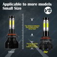 thumbnail image 5 of For Ford Taurus 2008-2009 4X Combo LED Headlight Bulbs Kit 6000K, 5 of 12