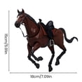 thumbnail image 6 of YIFAEUX PVC Horse Figure Movable Joints Simulation Horse Figurine with Saddle Miniature Horse Model Collectible Toy Decoration Ornament, 6 of 7