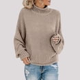 thumbnail image 2 of Sweater for Women, Winter Sweaters for Women, Thick Line Turtleneck Knitwear, Pullover for Cold Weather Fashion and Comfort, 2 of 4