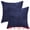Navy Blue, variant on Unique Bargains Solid Corduroy Throw Pillow Covers Set of 2 Grey 18" x 18"