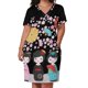 thumbnail image 2 of Kokeshi Vestido de manga larga con bolsillo suelto negro muñecas japsas vestidos elegantes, 2 of 6