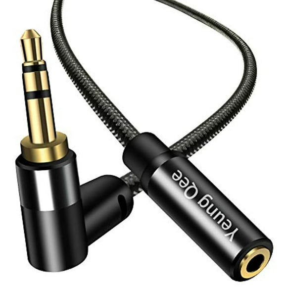 Câble Audio Stéréo 3.5mm Mâle à Femelle 1.5 Pieds, Yeung Qee aux Câble d'Extension pour Casque 3.5mm Mâle à 3.5mm Femelle Adaptateur Auxiliaire pour Casque (0.5m)