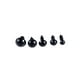 thumbnail image 2 of Bewildely 400 Uds. Ojos de muñeca abundantes piezas de muñecos de peluche de fantasía multifunción ligereza para accesorios de peluche Navidad Muñecas y casas de muñecas Negro  400 piezas Bewildely FN011478-01, 2 of 6