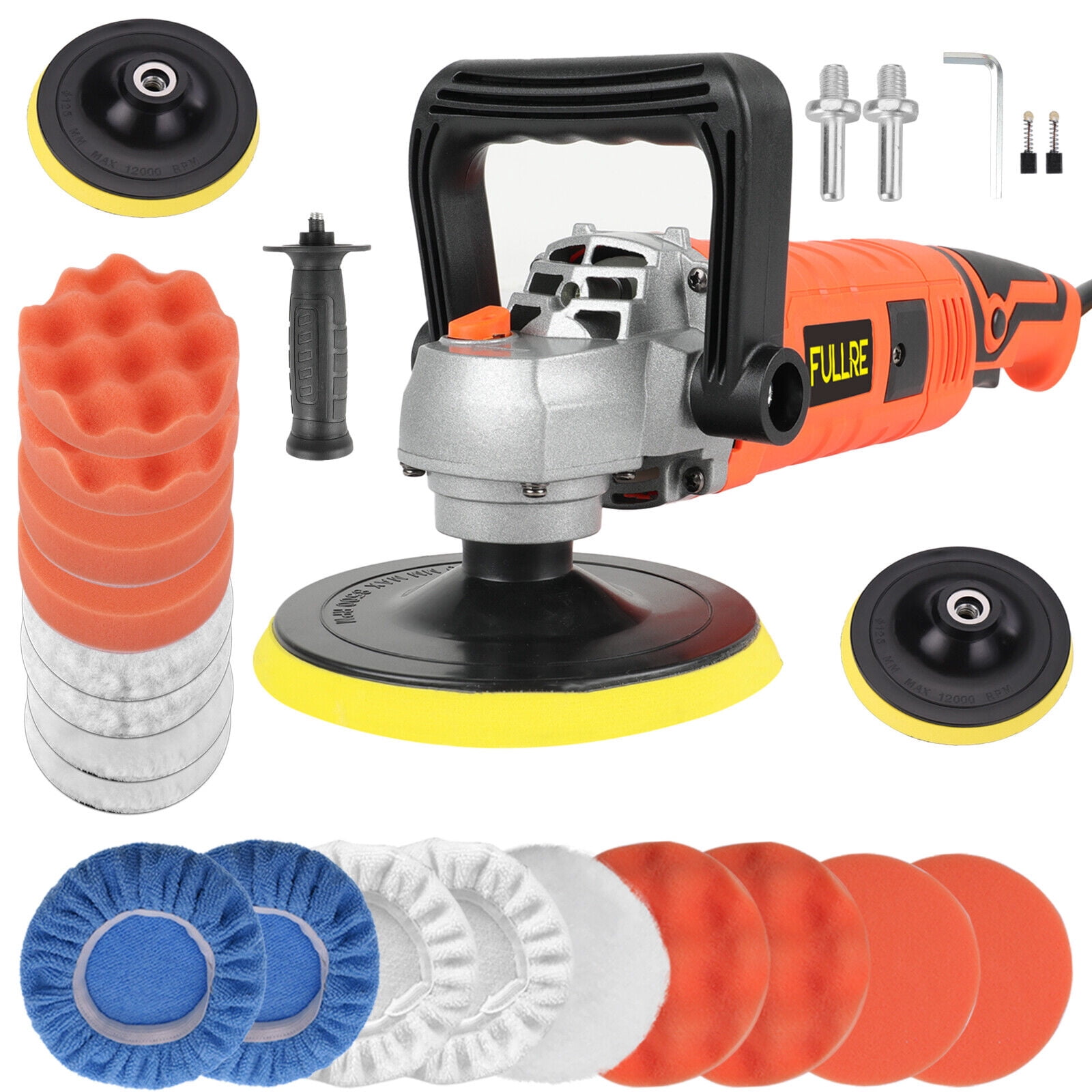 Autoez LHAZ-81DOG 7 in 1580W, 110V, Corded Electric Power Tool Polishers, 3000 RPM