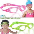 thumbnail image 2 of Kids Swim Goggles, Pack of 2 Swimming Goggles for Children Teens, Anti-Fog Anti-UV Youth Swim Glasses Leak Proof for Age4-16, 2 of 4