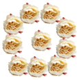 thumbnail image 1 of Cabeza De Flor De Bráctea De Rosa De Seda Artificial De 10 Piezas Para Decoración De Boda De Bricolaje - Blanco Macarena Cabeza de flor, 1 of 6