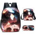 thumbnail image 1 of Godzilla Vs King Kong Schoolbag, Student Backpack, Godzilla Vs Kong Three-Piece Backpack-Youyoupin, 1 of 3