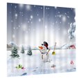 thumbnail image 3 of 2 cortinas de poliéster con diseño navideño para ventana, decoración para dormitorio 23, 3 of 5