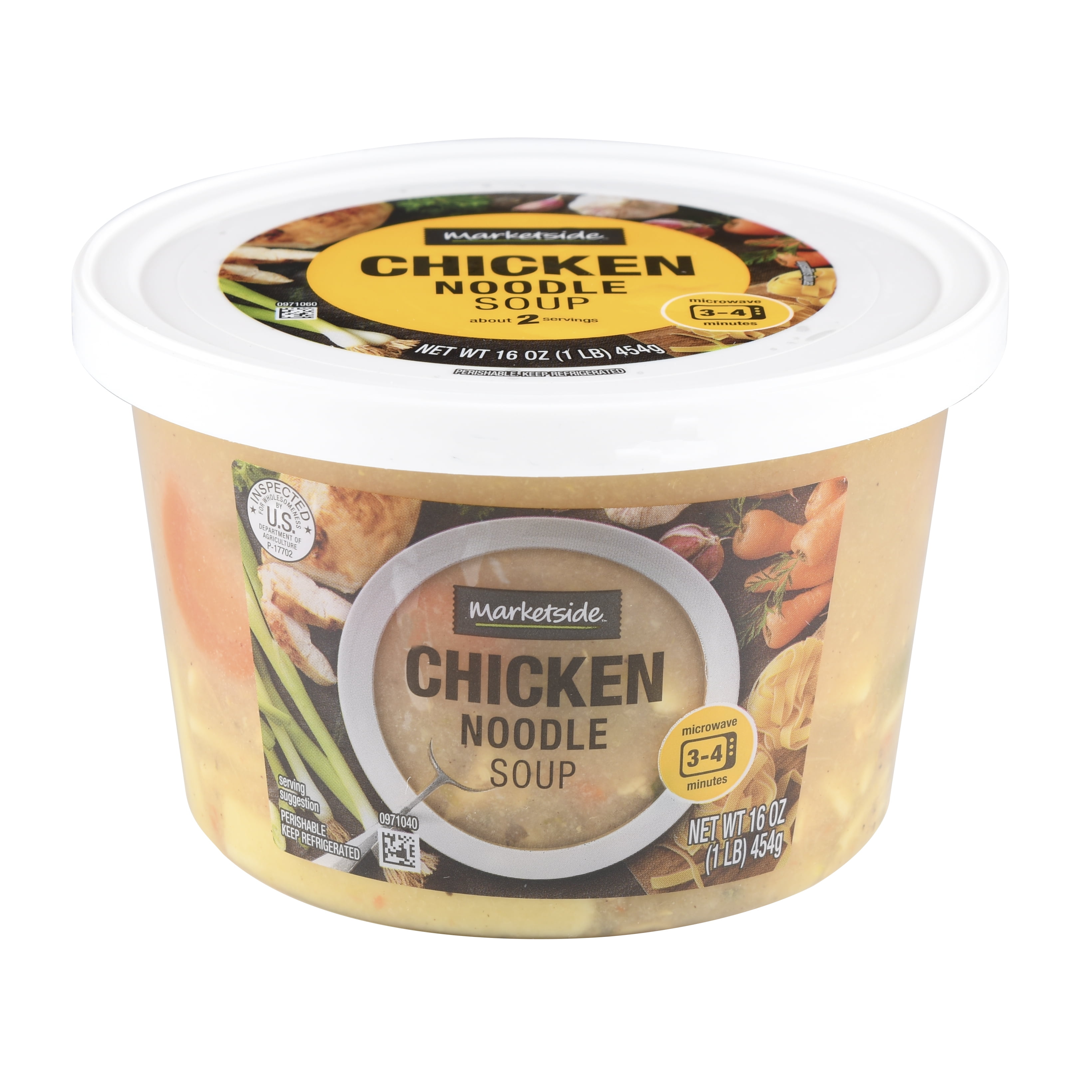 Marketside Chicken Noodle Soup - Fresh Deli Soup, 16 oz Cup - Walmart.com