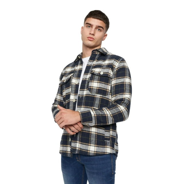 Duck and Cover Mens Francore Checked Overshirt