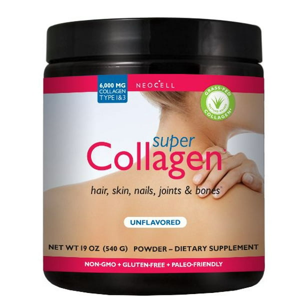 Product of Neocell Super Collagen Unflavored Dietary Supplement Powder, 19 oz.