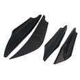 thumbnail image 2 of Walbest 4Pcs/set Universal Car Front Bumper Lip Splitter Black Exterior Soft Rubber Fins Spoiler Canards Kit for Car Body Auto Anti-Collision Strip Decoration Accessories Stickers for Car, 2 of 6