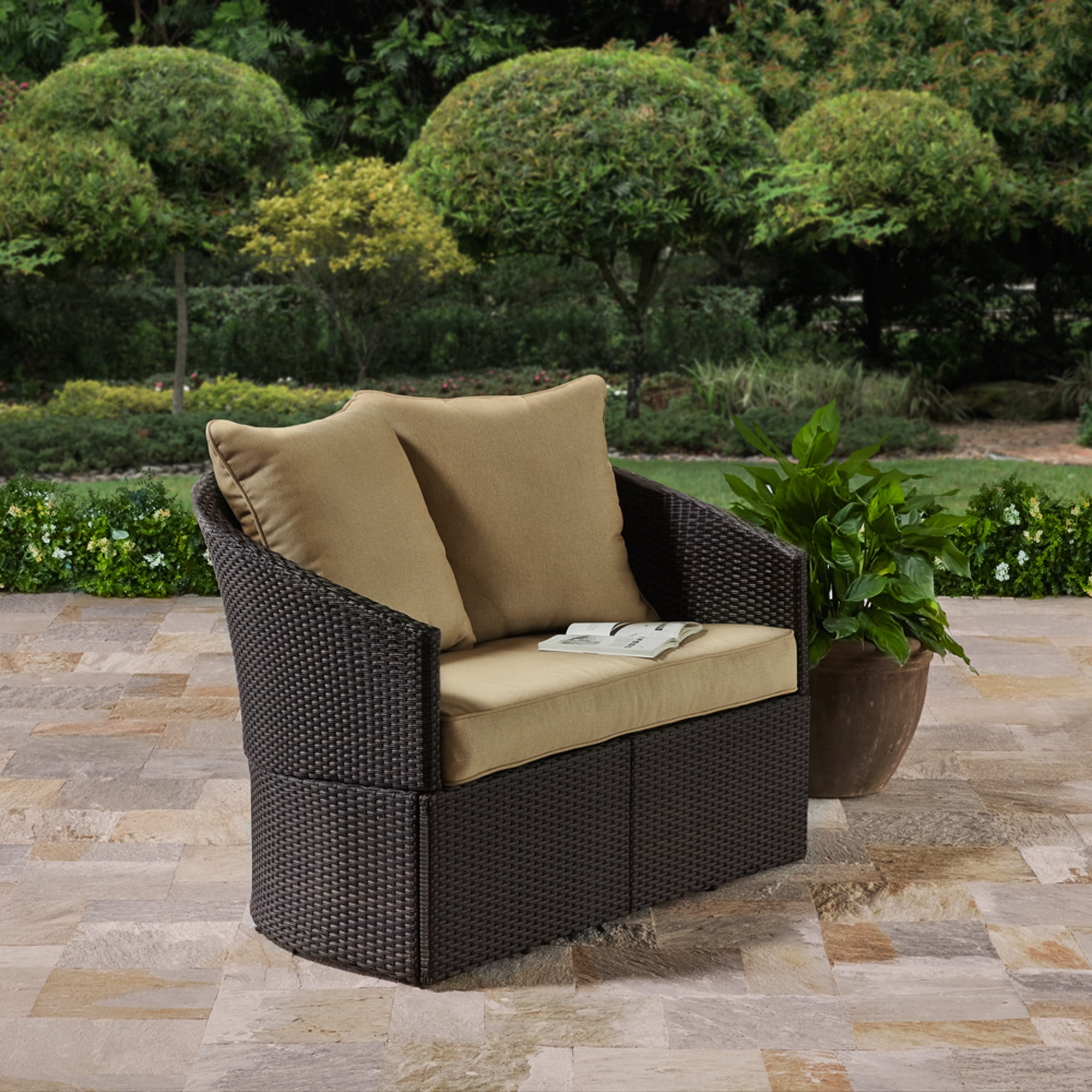 better homes and gardens wicker loveseat