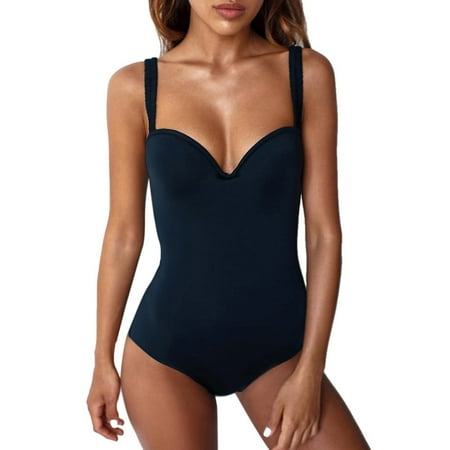 ANINEO Women Fashion Sexy Color Push Up Padded Bra Beach Bikini Swimwear Cozy Hawaii Summer Tropical Brazilian Beachwear