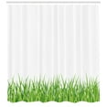 thumbnail image 3 of Ambesonne Green Shower Curtain, Fresh Grass Lawn Garden, 69"Wx84"L, Lime Green White, 3 of 3
