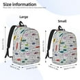 thumbnail image 4 of Easygd Hello Canvas Backpack: Stylish, Lightweight, and Versatile with Large Capacity and Adjustable Straps –, 4 of 7