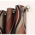 thumbnail image 2 of No. 918 Intersect Wave Print Casual Textured Curtain Panel, 48"x84", Paprika Red, 2 of 6