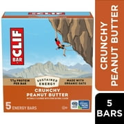 CLIF BAR Energy Protein Bars, Crunchy Peanut Butter, 5ct