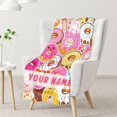thumbnail image 2 of Yibo Donut Blanket Gifts - es Cute for Kids Adults - Colorful Soft Fuzzy Blankets for Couch, Sofa, 2 of 6