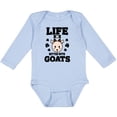 thumbnail image 3 of Inktastic Life is Better with Goats Boys or Girls Long Sleeve Baby Bodysuit, 3 of 5