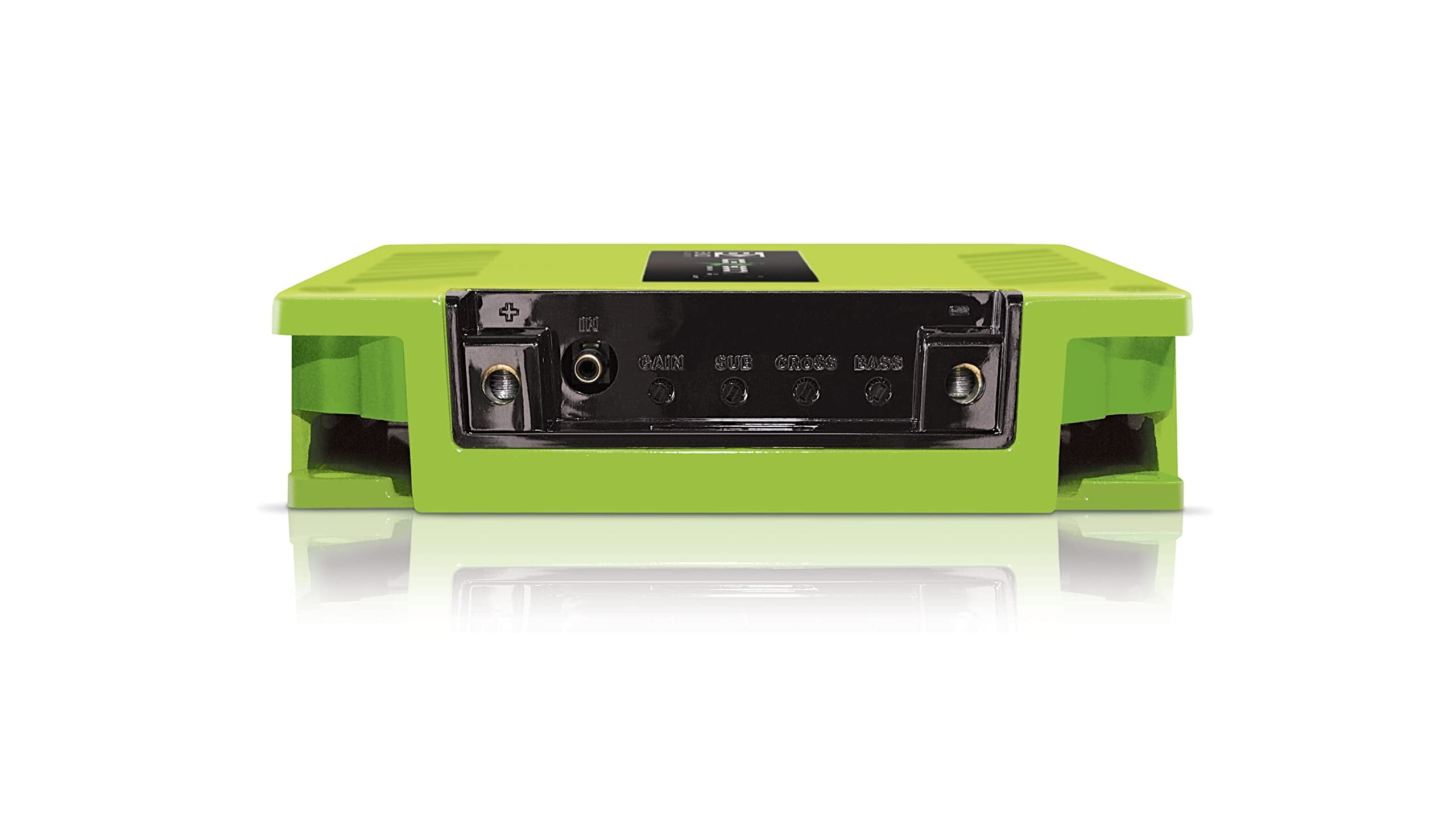 One Channel 1600 Watts Max @ 2 Ohm Car Audio Mono Amplifier w/Bass Boost Subsonic Filter and Low Pass Filter GREEN