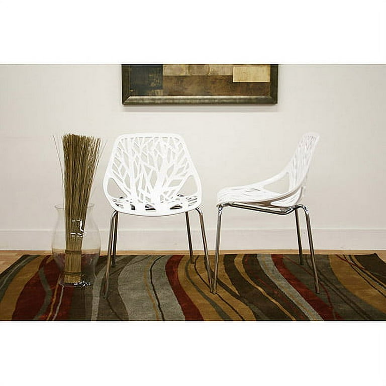 Baxton Studio Modern Birch Sapling Green Finished Plastic Dining Chair - Set of 2 Baxton Studio Modern Birch Sapling Green Finished Plastic Dining Chair - Set of 2