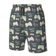 thumbnail image 4 of Balery Gamers Traje de Baño Estilo Hawaiano para Hombre, Shorts de Secado Rápido con Bolsillos-Large, 4 of 6