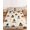 Cream, Charcoal, Amber, Bronze, variant on Queen Size Fitted Sheet Set - Halloween 3 Piece Bedding Sets 16" Deep Pocket Fitted Sheet with 2 Pillowcases, Cats Ghosts Star Moon Pumpkins Brushed Microfiber Hotel Luxury Bed Sheets
