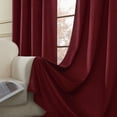 thumbnail image 2 of PHOENIGON Velvet Solid Color Metal Grommets Room Darkening Curtain Panels (Set of 2 ), 2 of 12