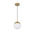 thumbnail image 4 of Eclipse 1 Light Black Pendant With Frosted White Glass, 4 of 7